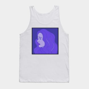 Sad girl blue Tank Top